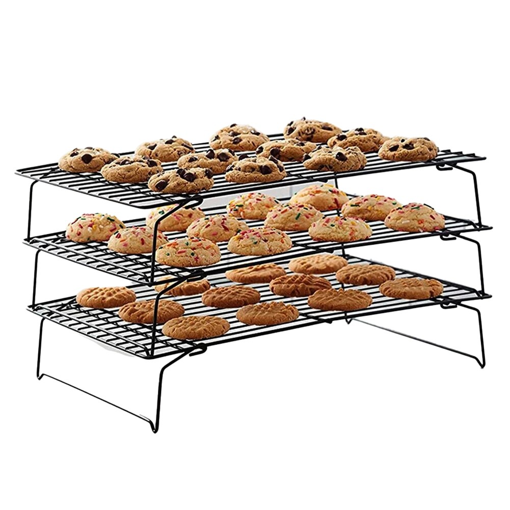 Stainless Steel Non-Stick Baking Tray with Wire Grid, Cooling Rack for Oven3219