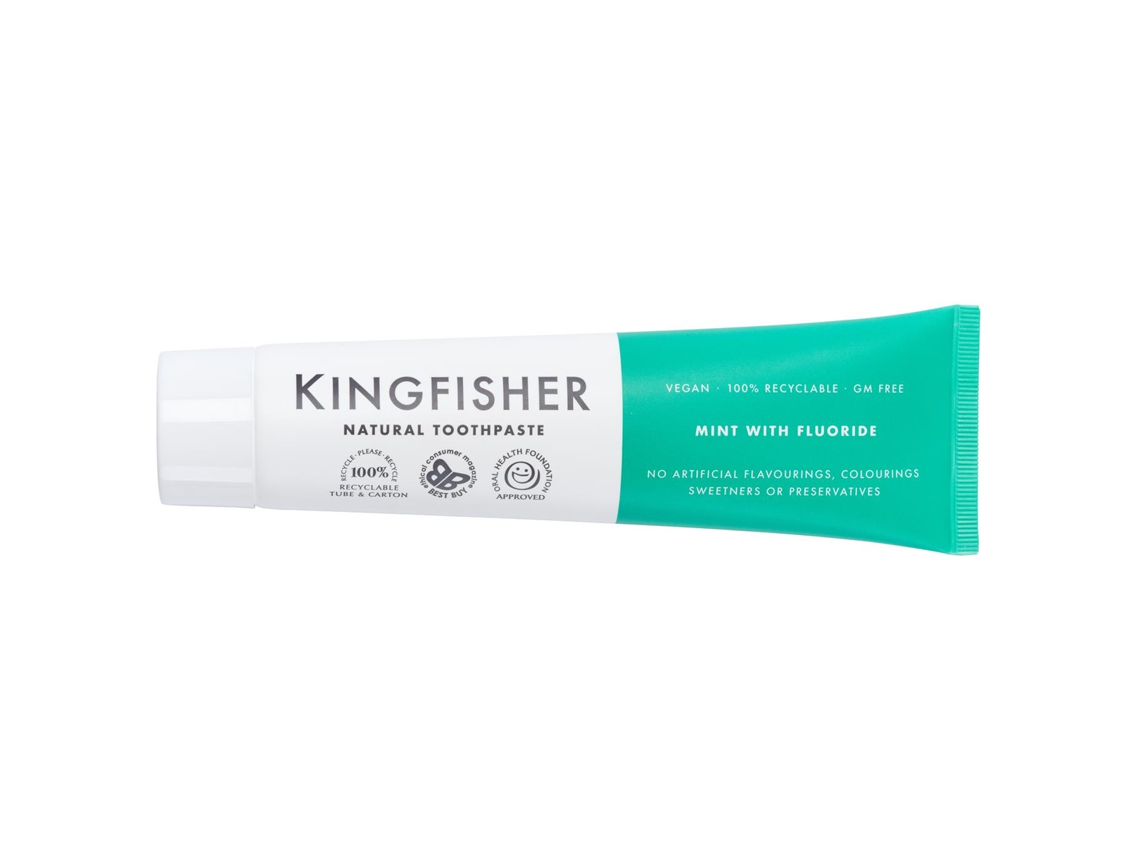 Kingfisher Toothpaste - Mint (With Fluoride) 100ml (Pack of 8)