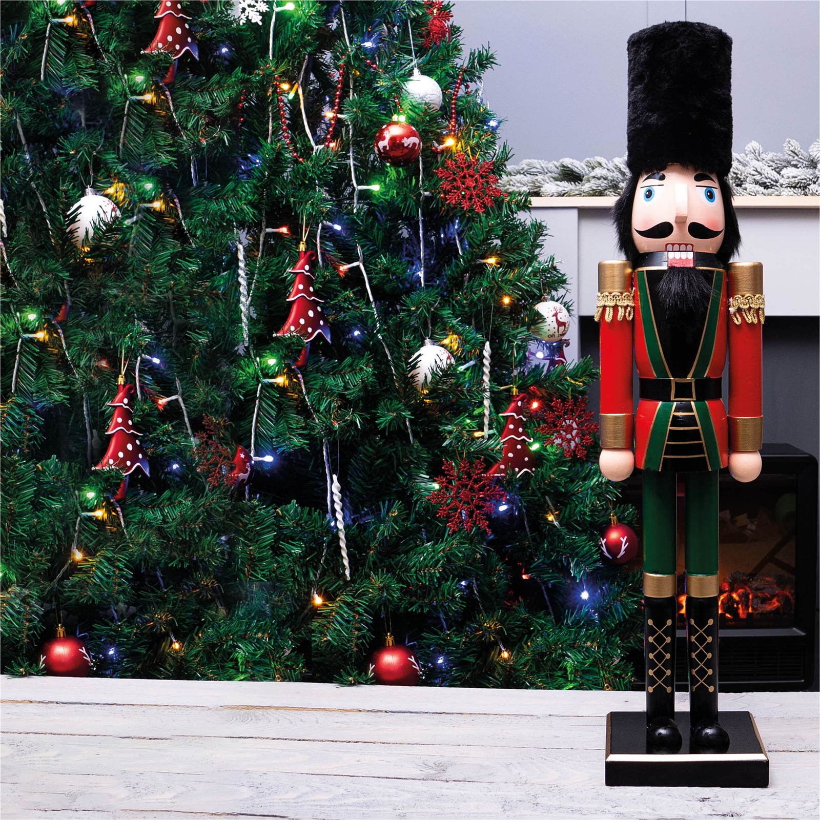 Large Christmas 60cm Nutcracker Traditional Soldier Festive Xmas Home Decor A