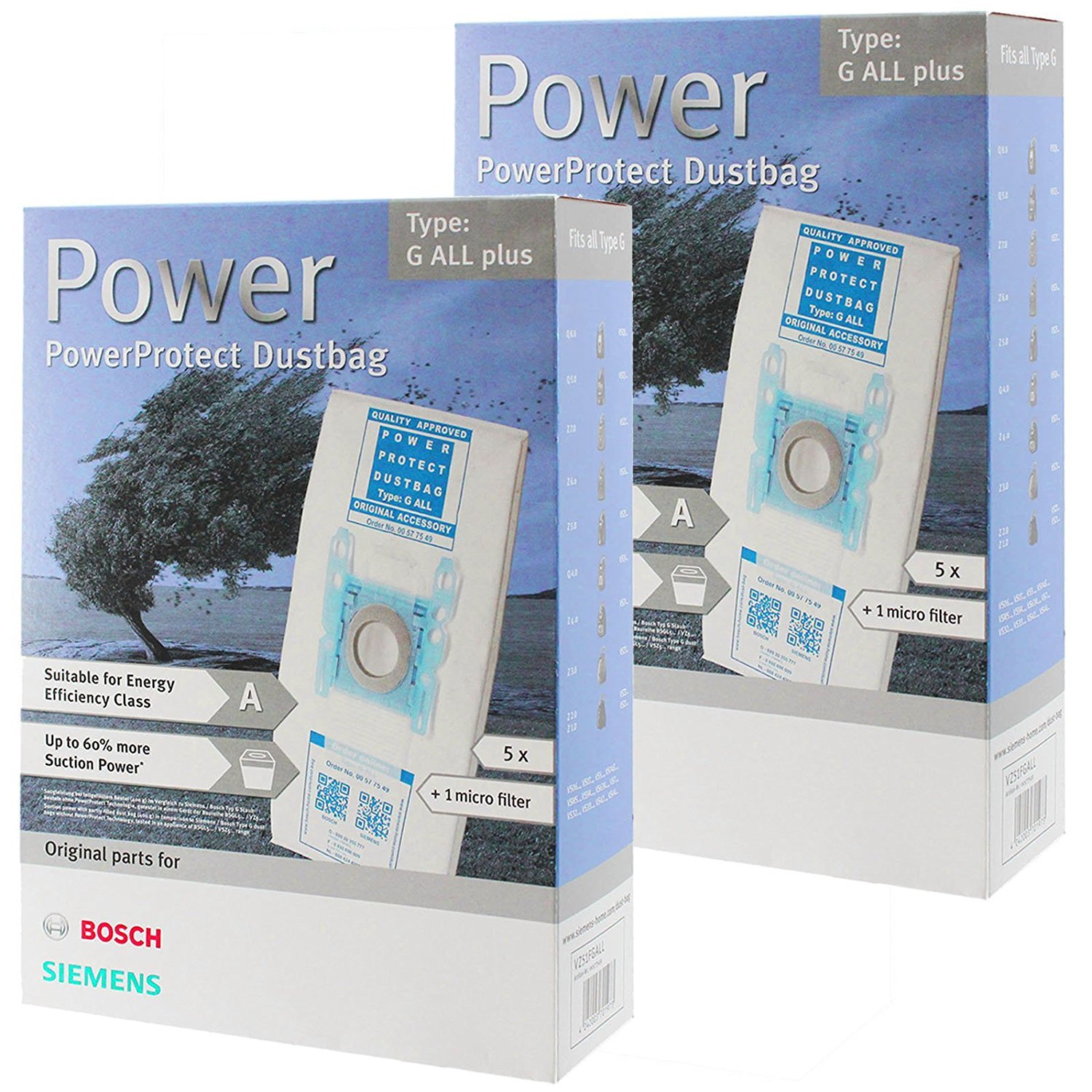 Genuine BOSCH TYPE G XXL GXL MegaAir DUST BAGS x 10 Pack