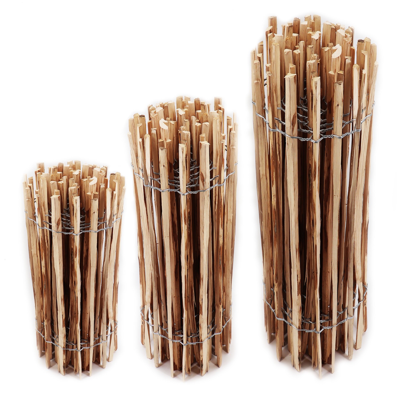 10 m Picket fence 90 cm high Slat set width 4-6 cm Garden fence Chestnut fence m