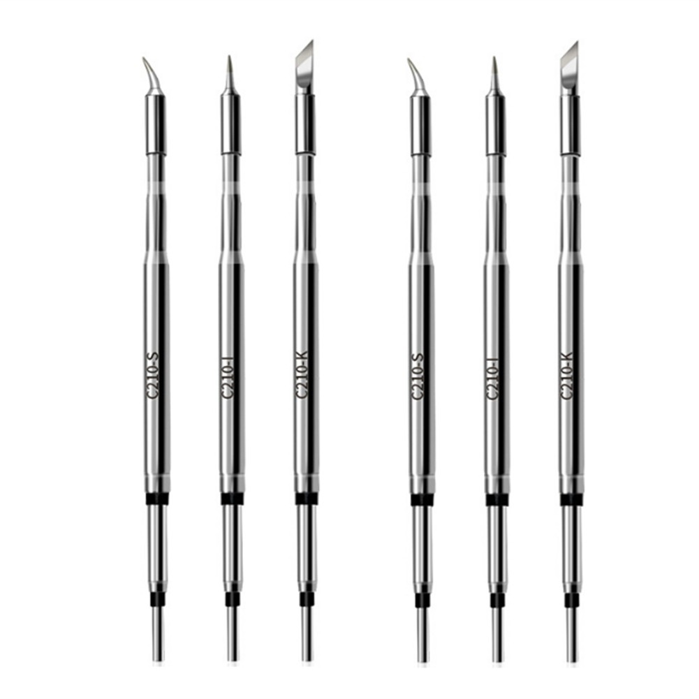 2X(6pcs C210 Soldering Tips, Replacement Soldering Tips for T1 Max,4478