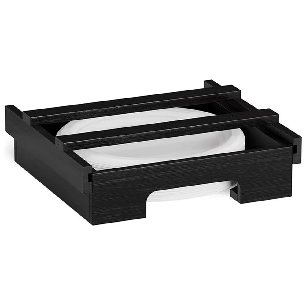 Plate Dispenser for 9 Inch Under Cabinet Bamboo Plates Holder Kitchen5552