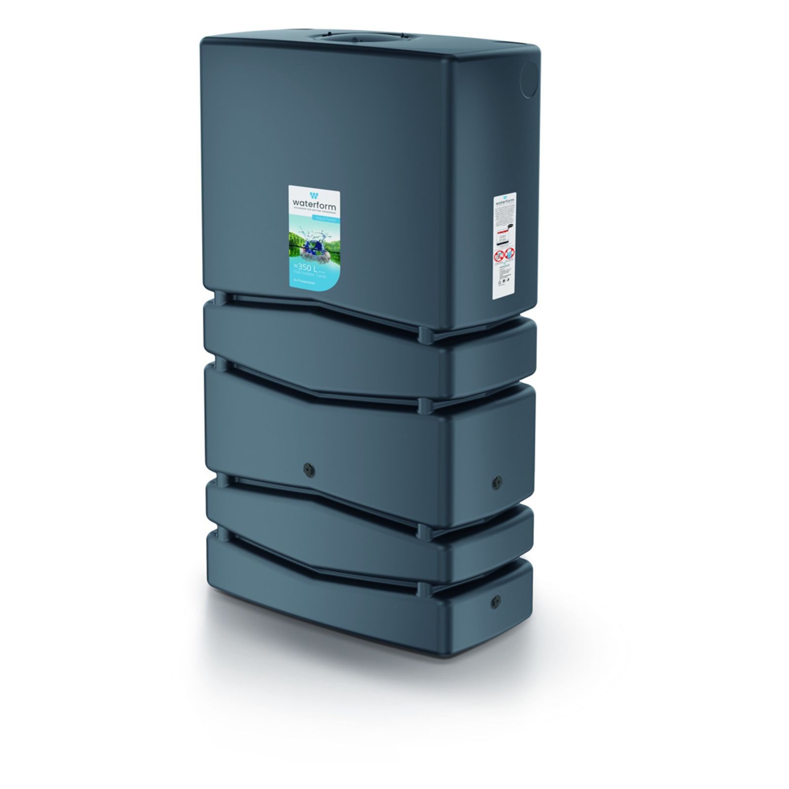 Rainwater Wall Tank Rainwater Tank AQUA TOWER 350L Including Drain Valve Storage