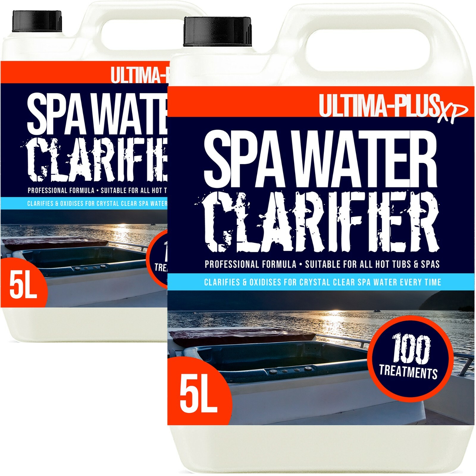 Ultima Plus Hot Tub Spa Water Clarifier Clears Cloudy Dull Water 10L