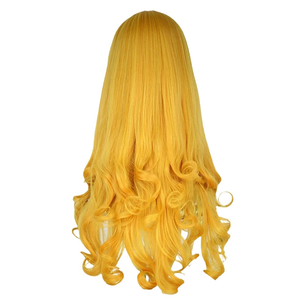 3X(Anime Sleeping Beauties Princess Wig Women Long Yellow Hair Cosplay2867