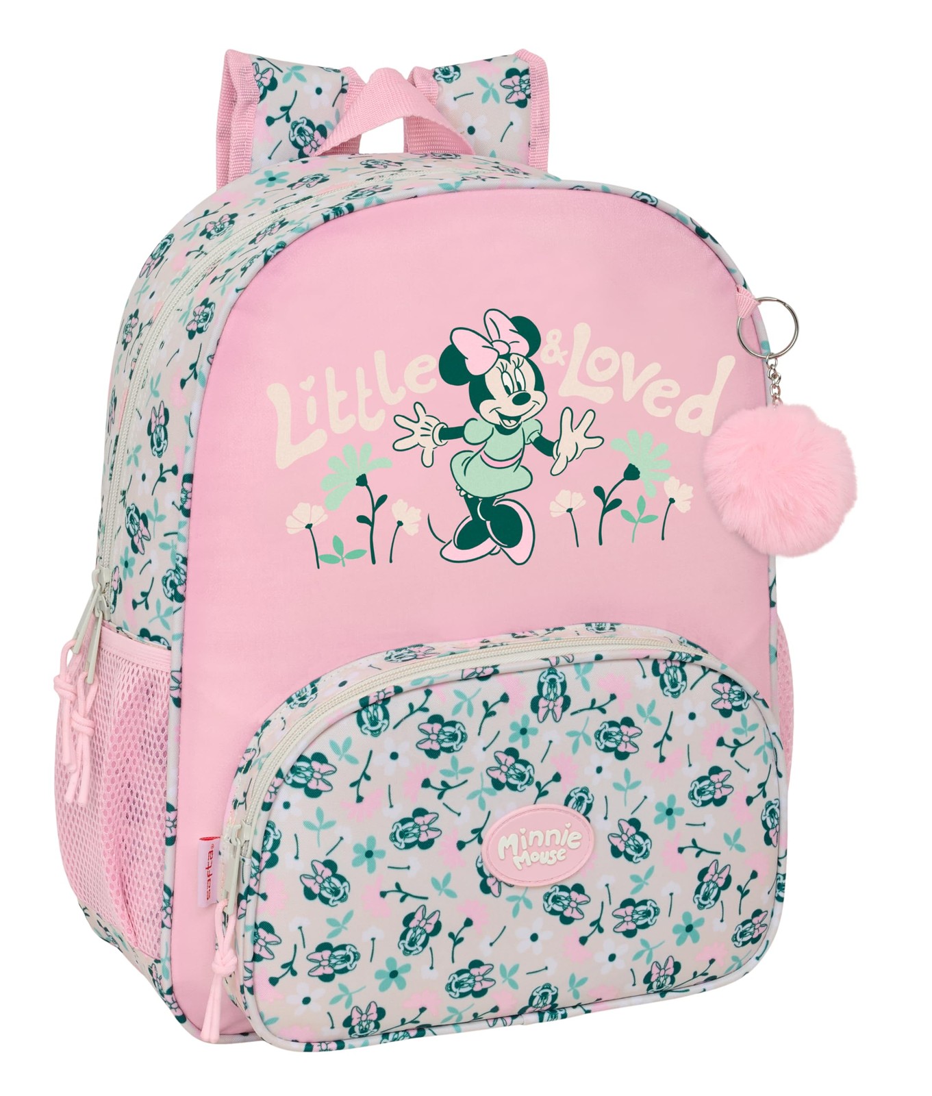 MINNIE MOUSE MINTY – Children's School Backpack, Adaptable to Trolley, Ideal for
