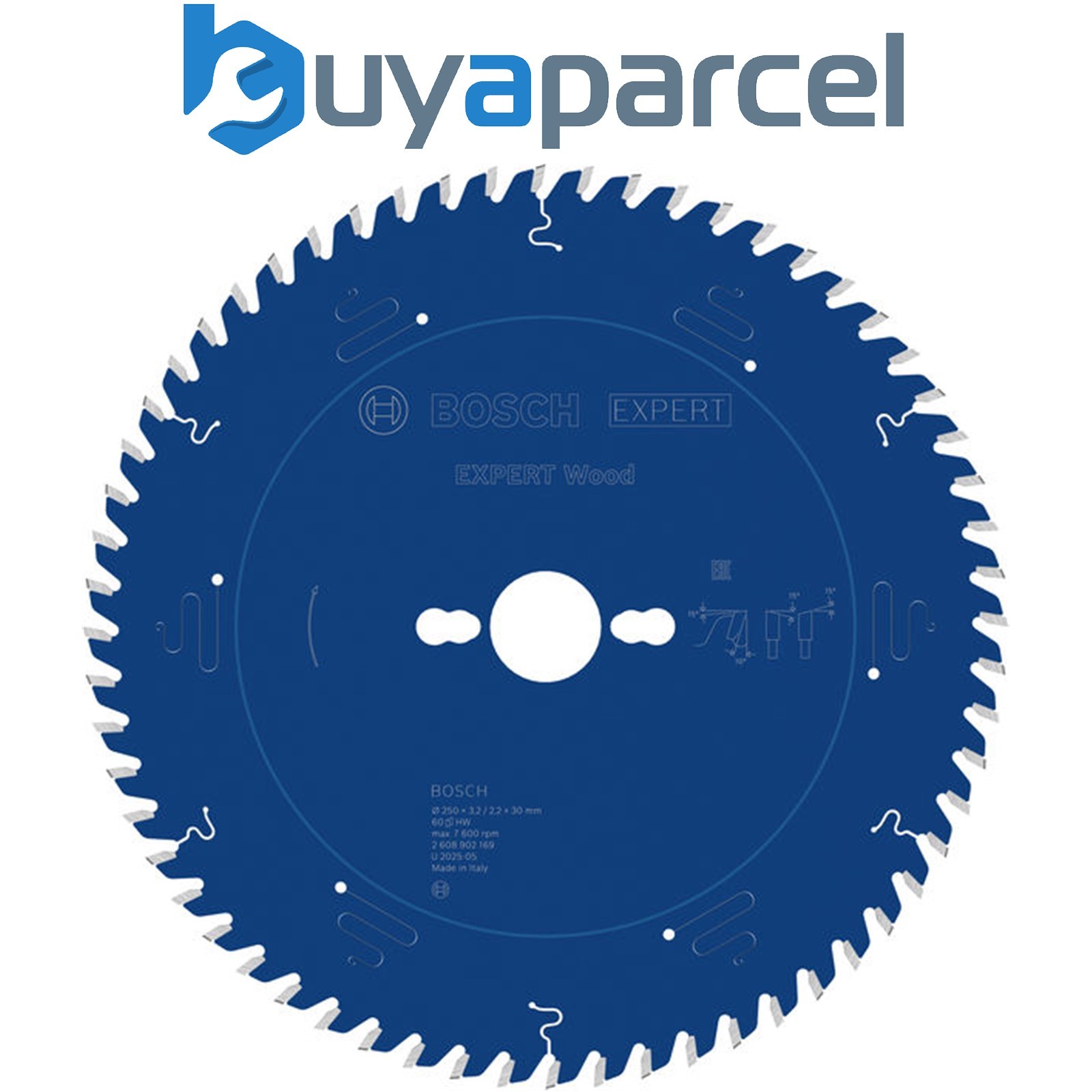Bosch EXPERT Wood Circular Saw Blade 250 x 3.2/2.2 x 30 mm T60 2608902169