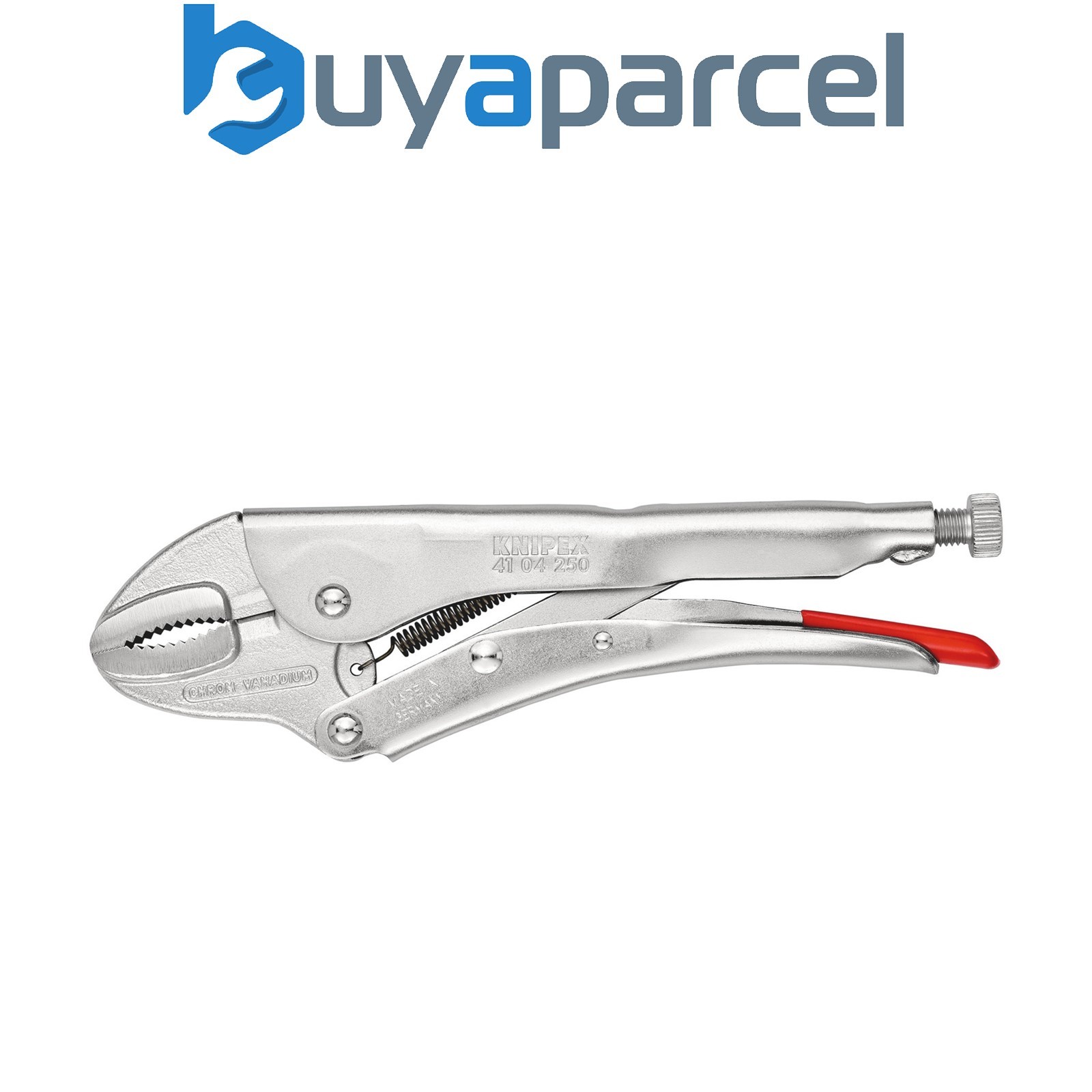 Draper 54217 KNIPEX 41 04 250 Curved Jaw Self Grip Pliers, 250mm