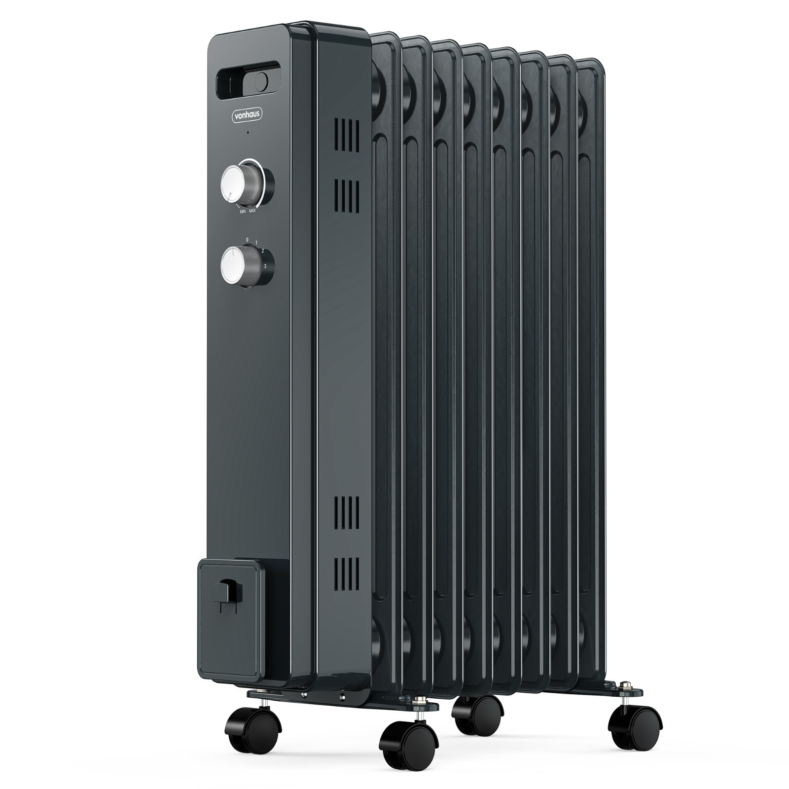 VonHaus Oil Filled Radiator 9 Fin, Oil Heater Portable Electric Free Standing