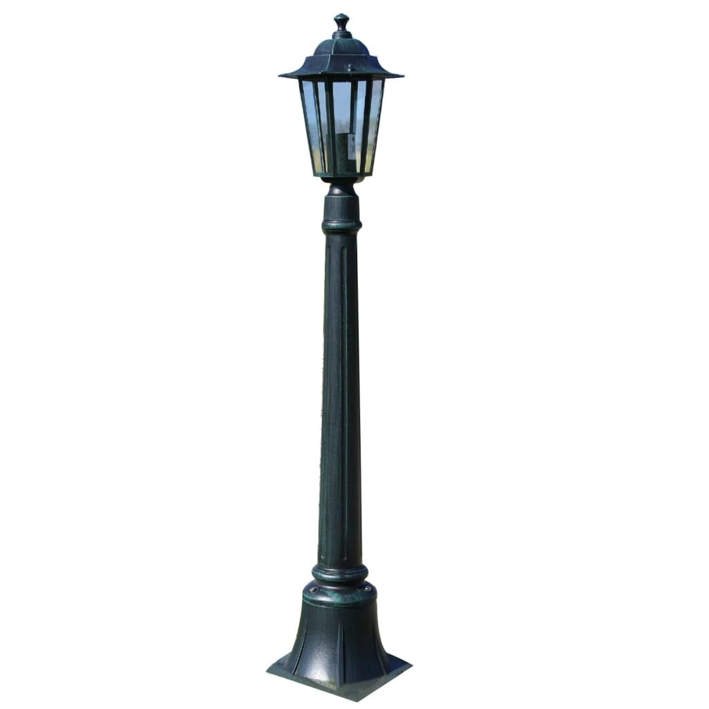 Preston Garden Light Post 105cm Dark Green Outdoor Path Standing Lamp vidaXL