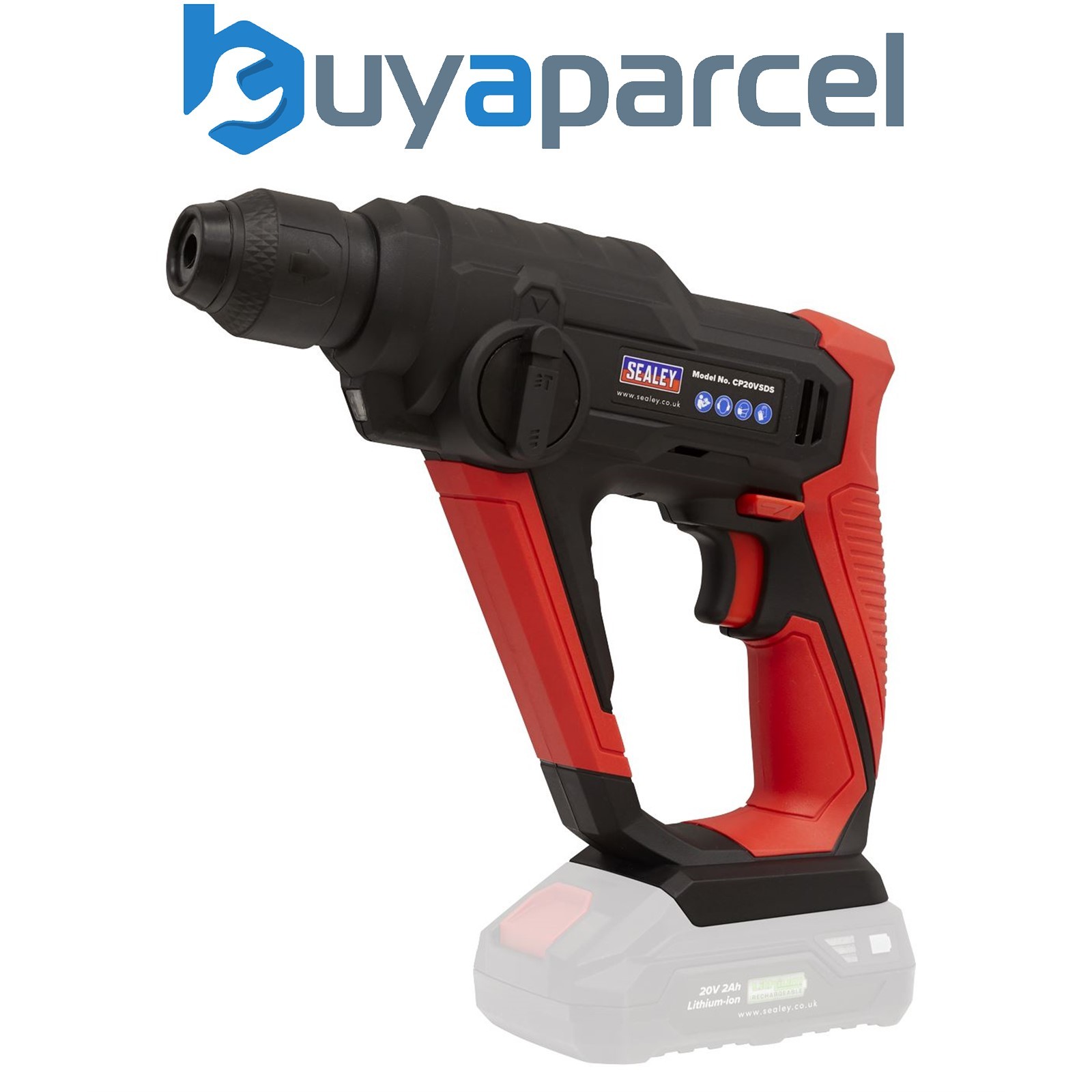 Sealey CP20VSDS SV20 Series SDS Plus Cordless Rotary Hammer Drill 20V - Body Onl