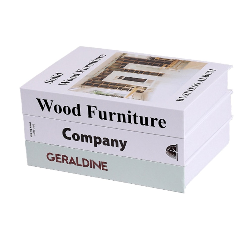 3X(Simulation Book Ornaments, Study Bookcase Desktop Home Decorations,1260