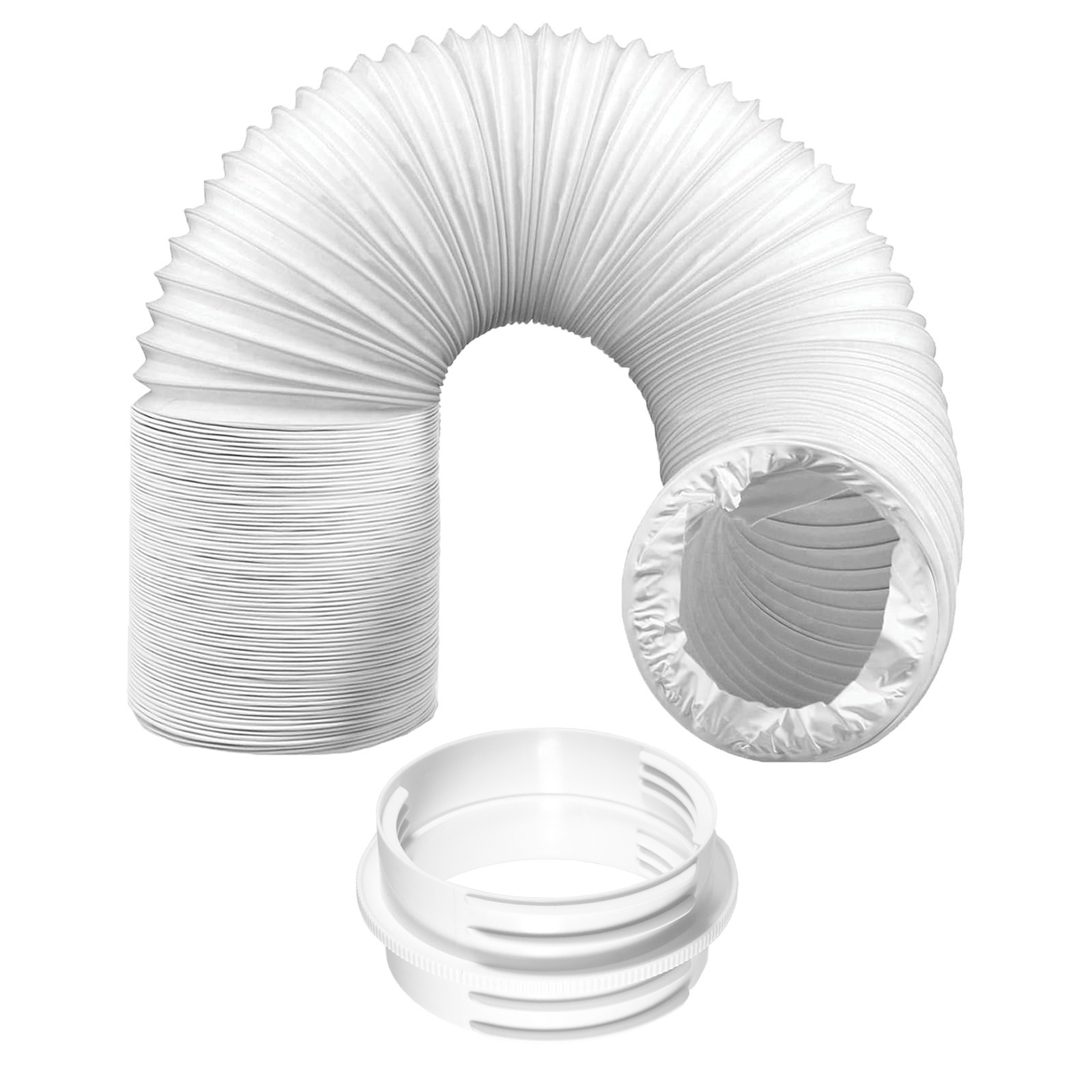 Cooker Hood Vent Hose 6m 5" 5.9" Duct Pipe Extension Coupler Connector Ring Kit