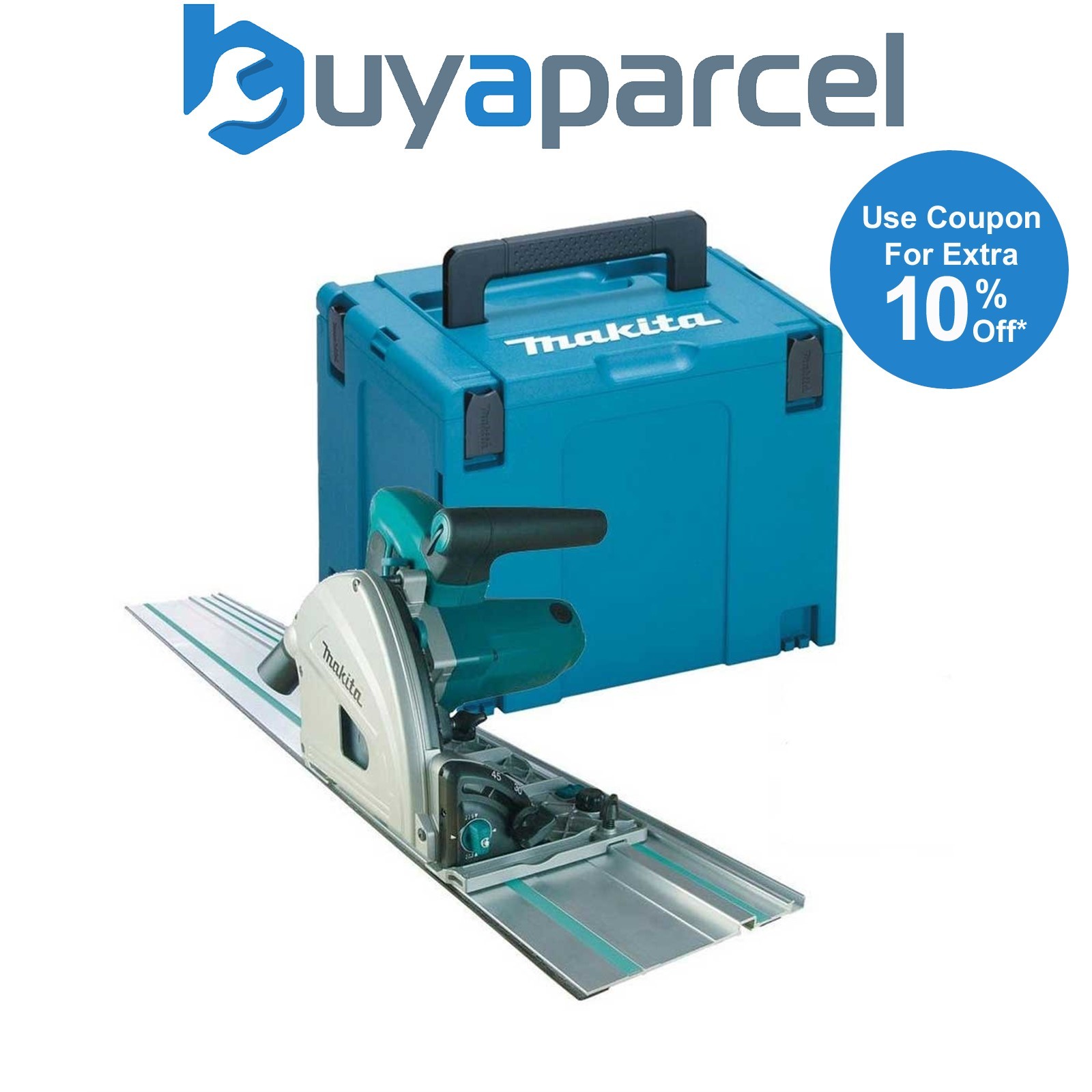 Makita SP6000J1 Plunge Cut Circular Saw 165mm 240v + 1m Guide Rail + Case