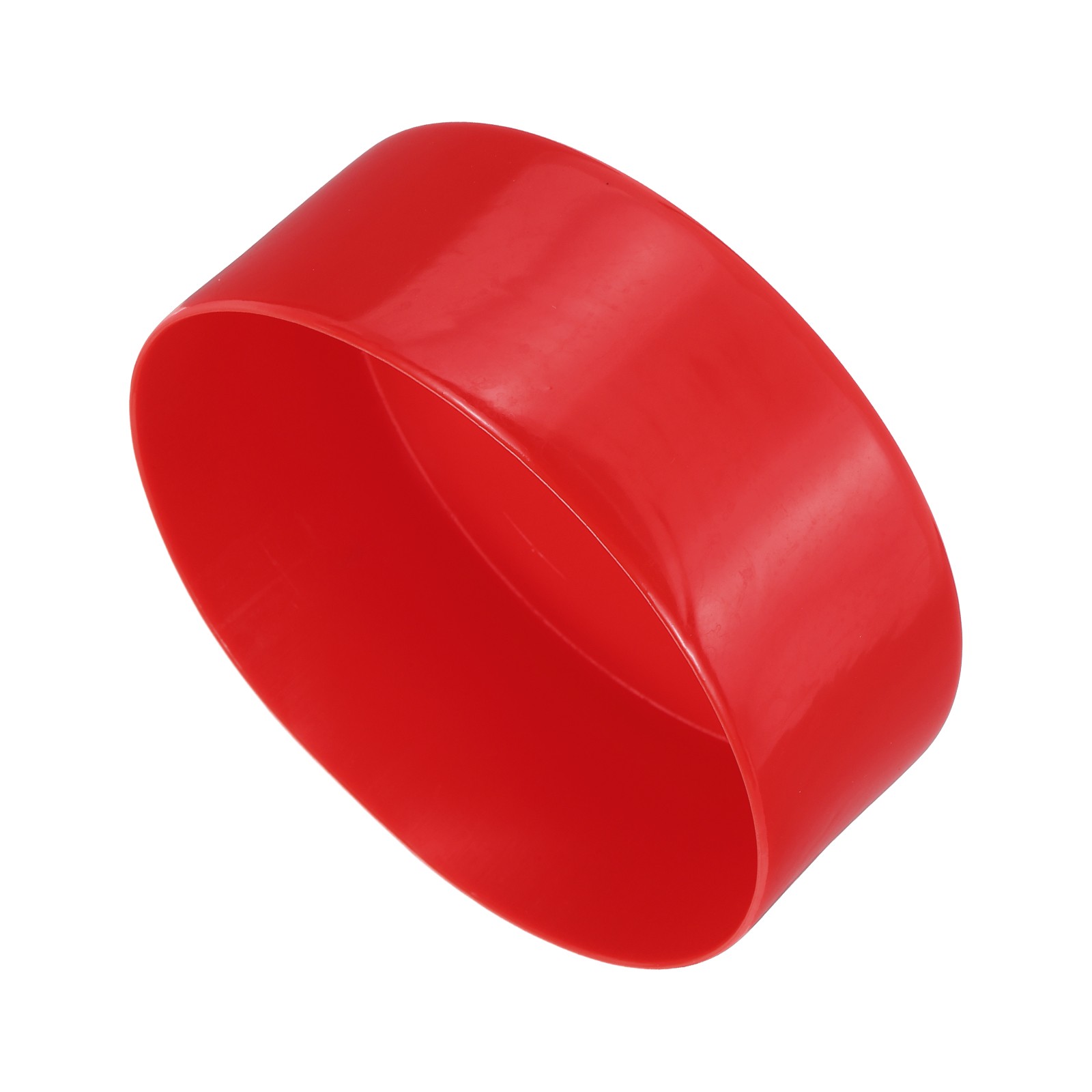 4pcs Rubber End Caps 130mm ID Vinyl Round Tube Bolt Cap Cover Red