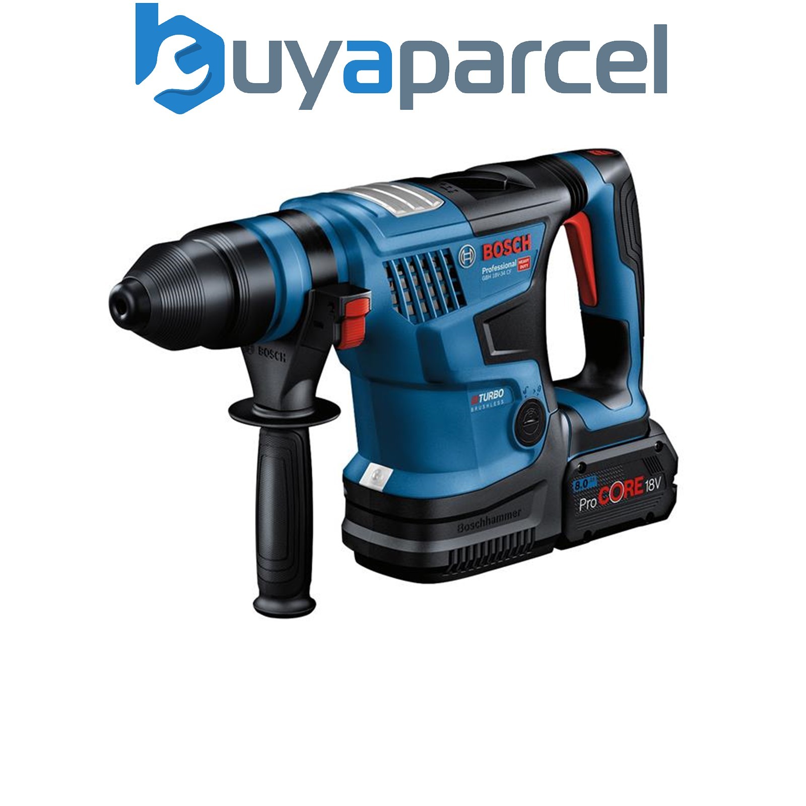 Bosch 0611914072 GBH 18V-34 CF Pro BITURBO SDS-Plus Rotary Hammer 18V 2 x 8.0Ah