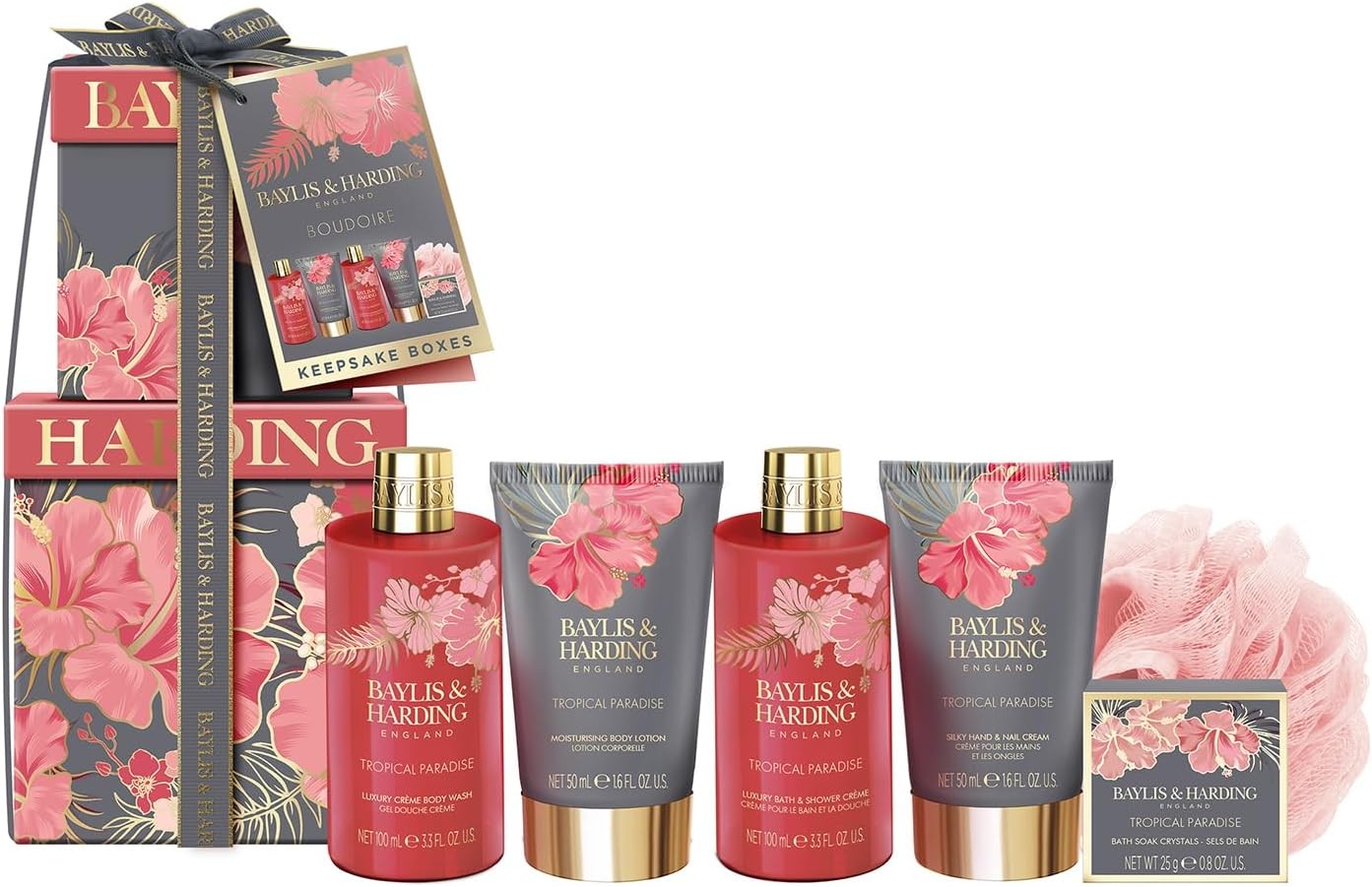 Baylis & Harding Boudoire Luxury Pamper Present Gift Set - Vegan Friendly (Pack