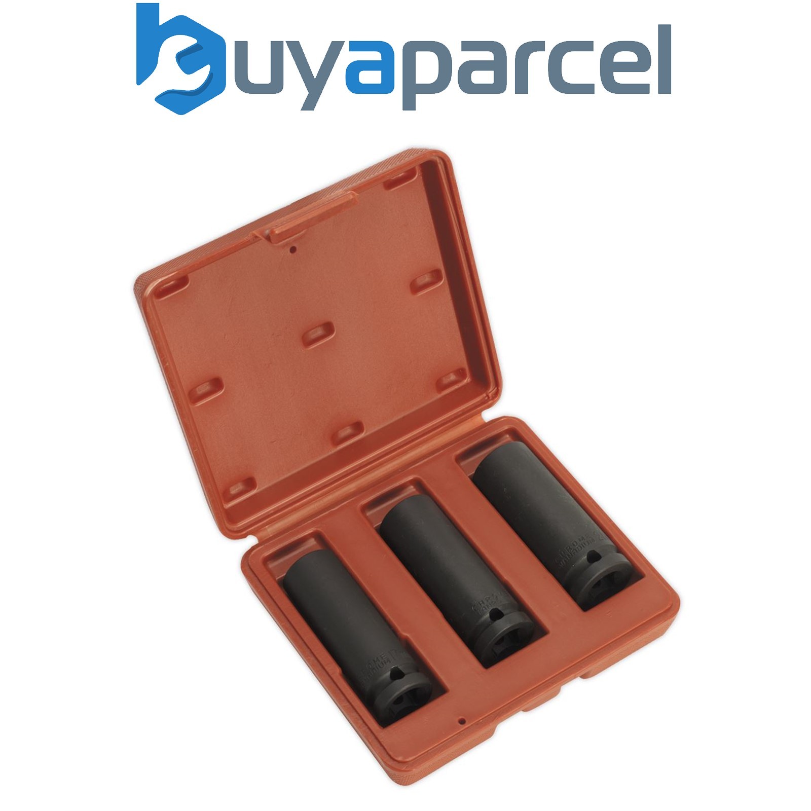 Sealey SX043 Deep Impact Socket Set 1/2"Sq Drive 3pc