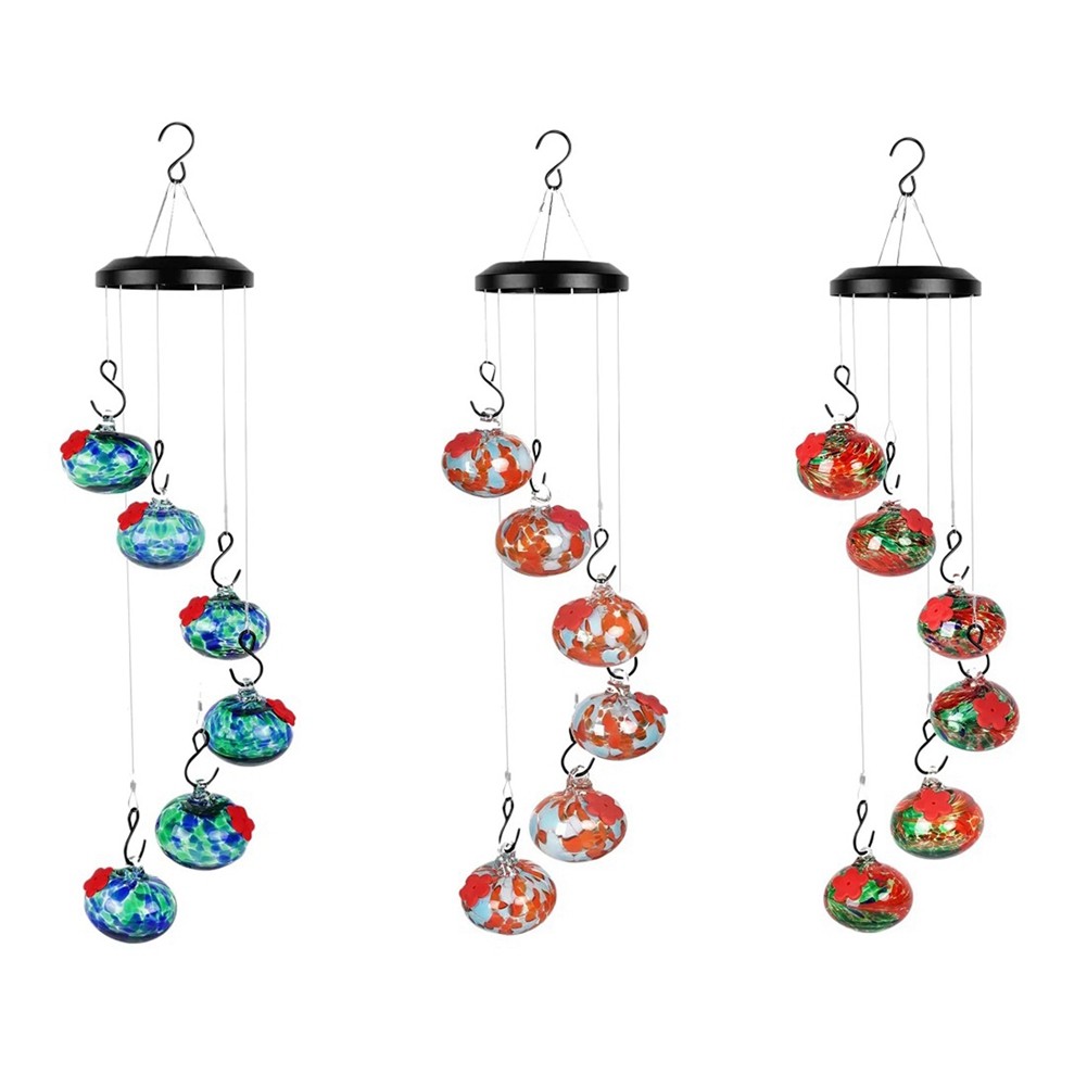 Charming Wind Chimes Bird Feeders for Outdoors Hanging Ant and Bee Proof3139
