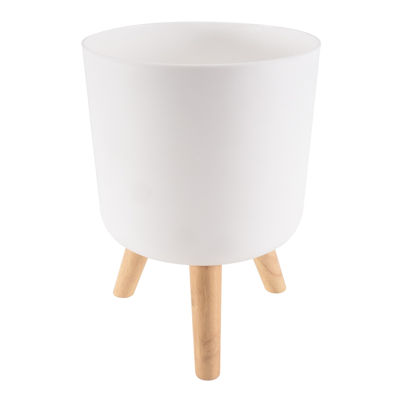 Modern Plant Pots with Wooden Legs Holder Bedroom Living Room Floor4338