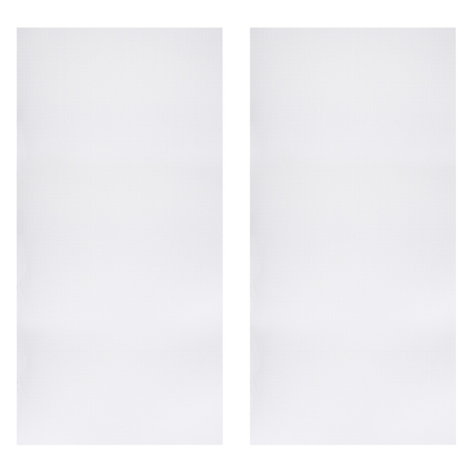 PC Fan Dust Mesh 39.4"x19.7" 2mm Hole, 2 Pcs Dust Filter White