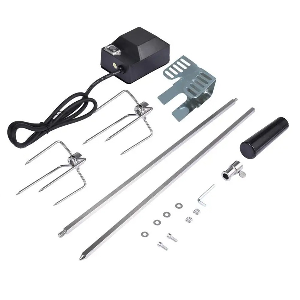 Rotisserie Kit Stainless Steel Automatic BBQ Grill Rotisserie Set with8999