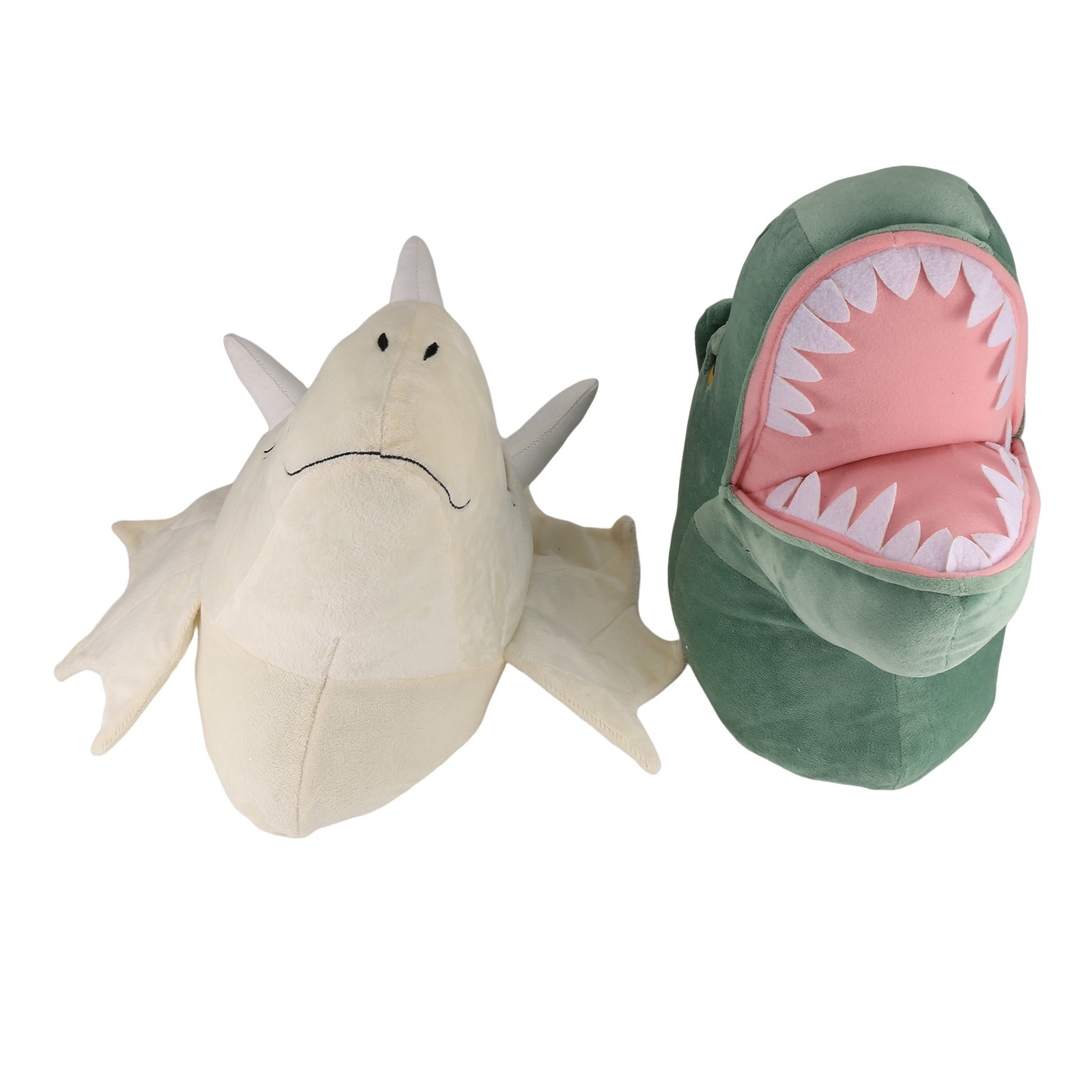 2 Pieces Dinosaur Head Wall Ornaments 3D Cute Nursery Room Living Room Baby K9X7