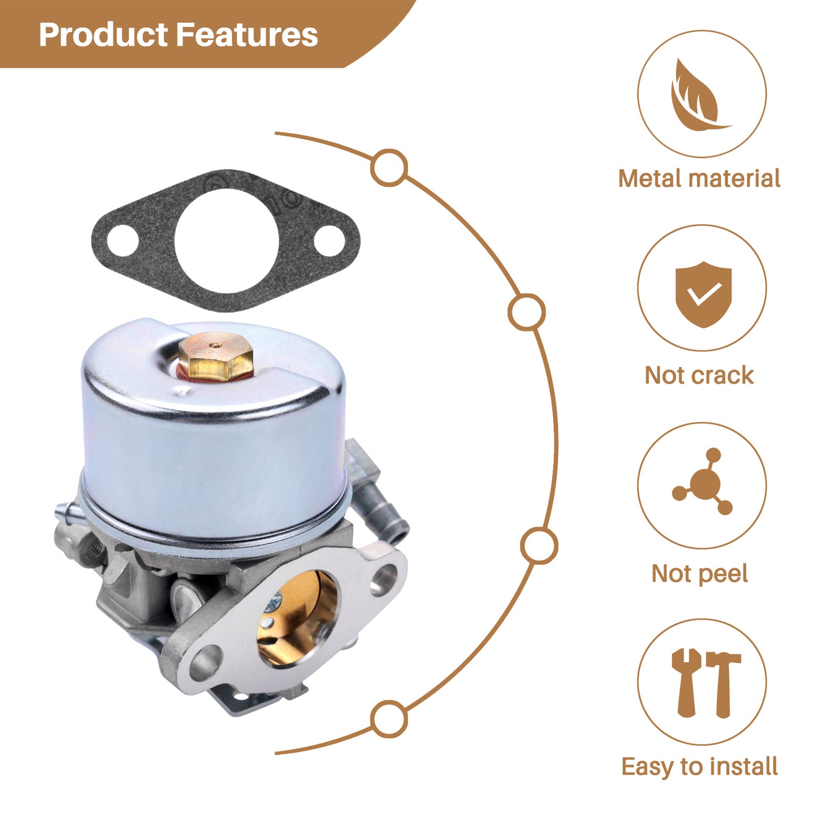 2X(Carburetor for 4HP 5HP HSK50 HS50 632107 632107A 640084B1869