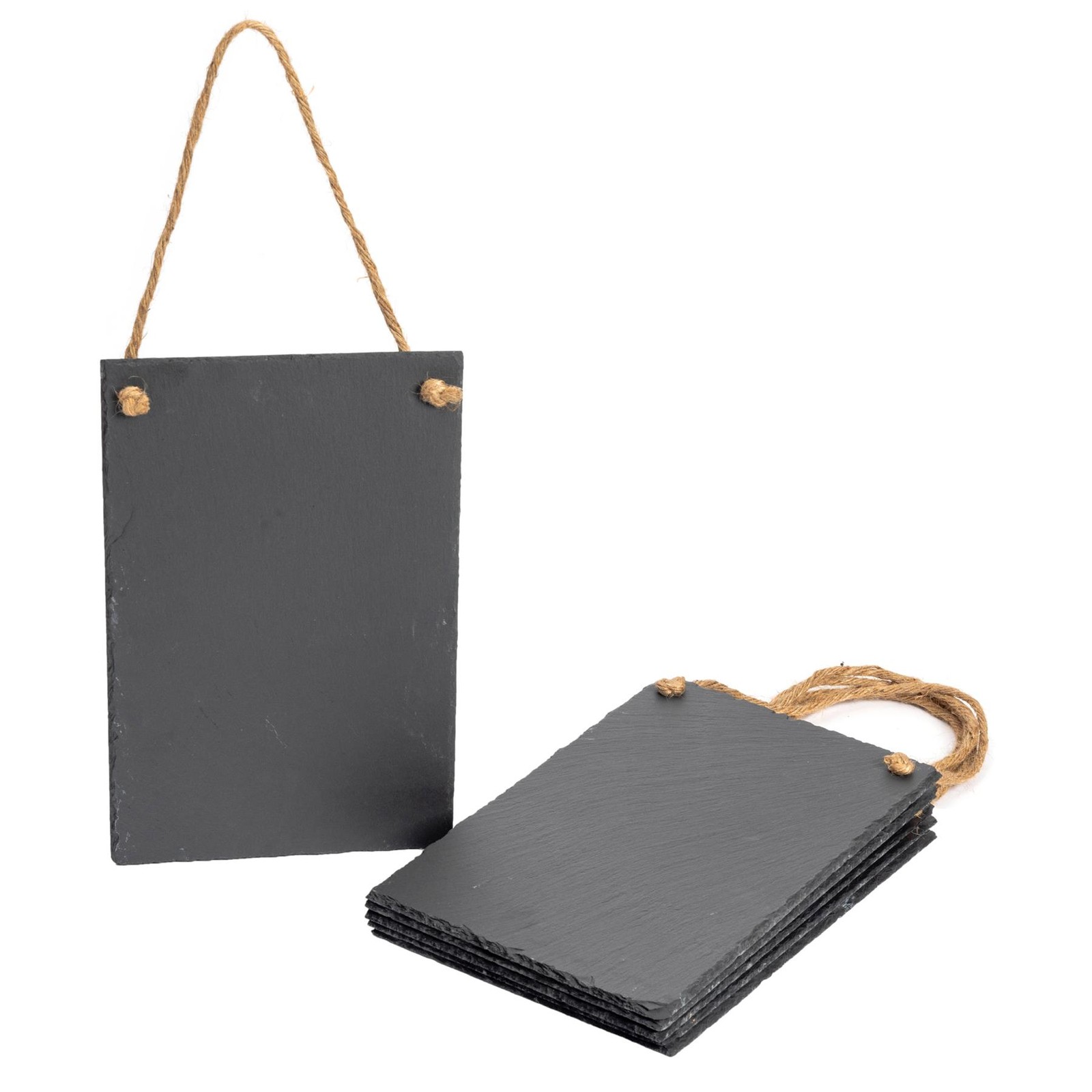 6x Slate Hanging Notice Boards Restaurant Kitchen Specials Memo Chalkboard