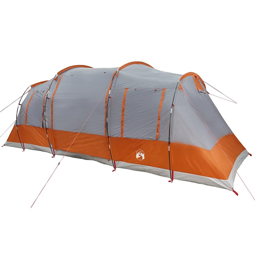 Family Tent Tunnel 6-Person Camping Lightweight Grey Waterproof vidaXL