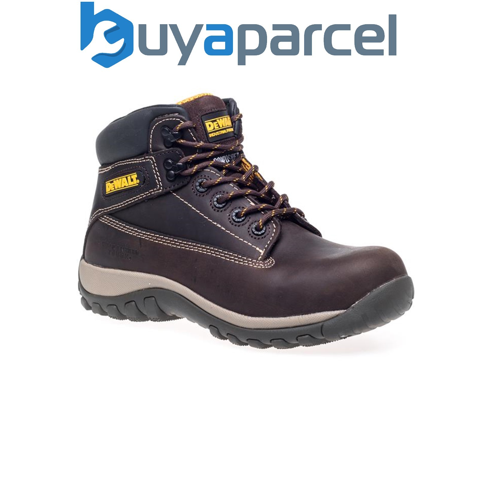 DEWALT Hammer Non Metallic Nubuck Boots Brown UK 12 EUR 47 DEWHAMMERB12