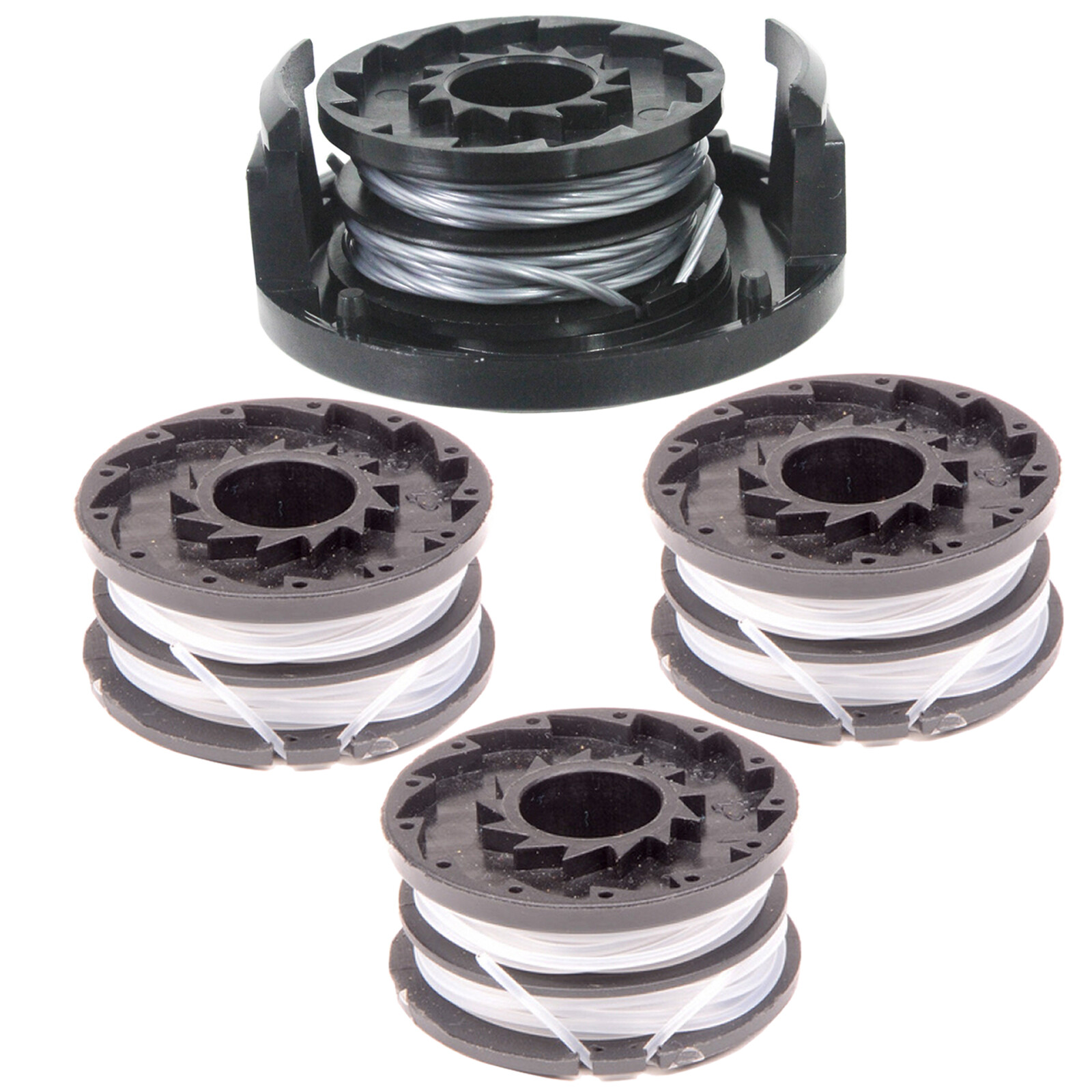 4 x Line Spools + Cover for SPEAR & JACKSON S3525ET Strimmer Trimmer