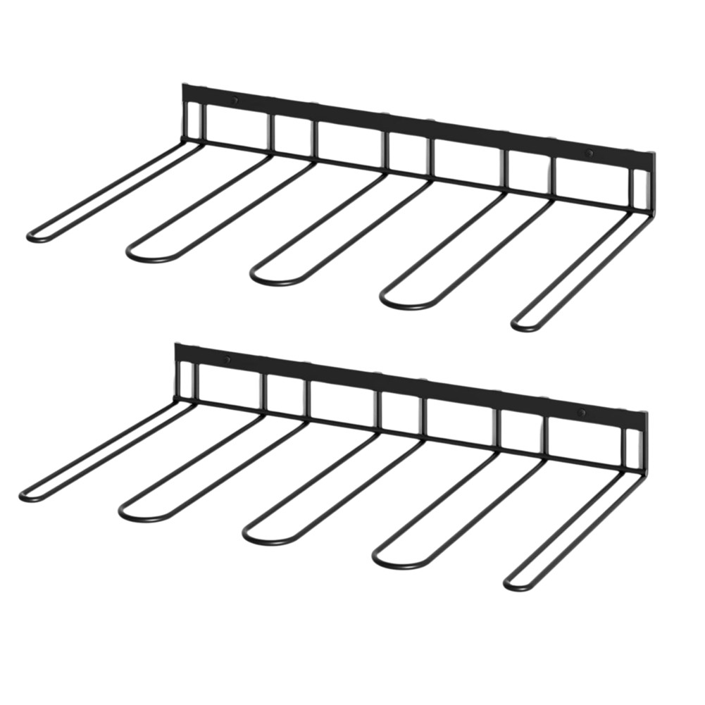 2pcs Boot Rack, Wader Hangers for Wall, Wall Mounted Shoe Racks, 4 Pair1018