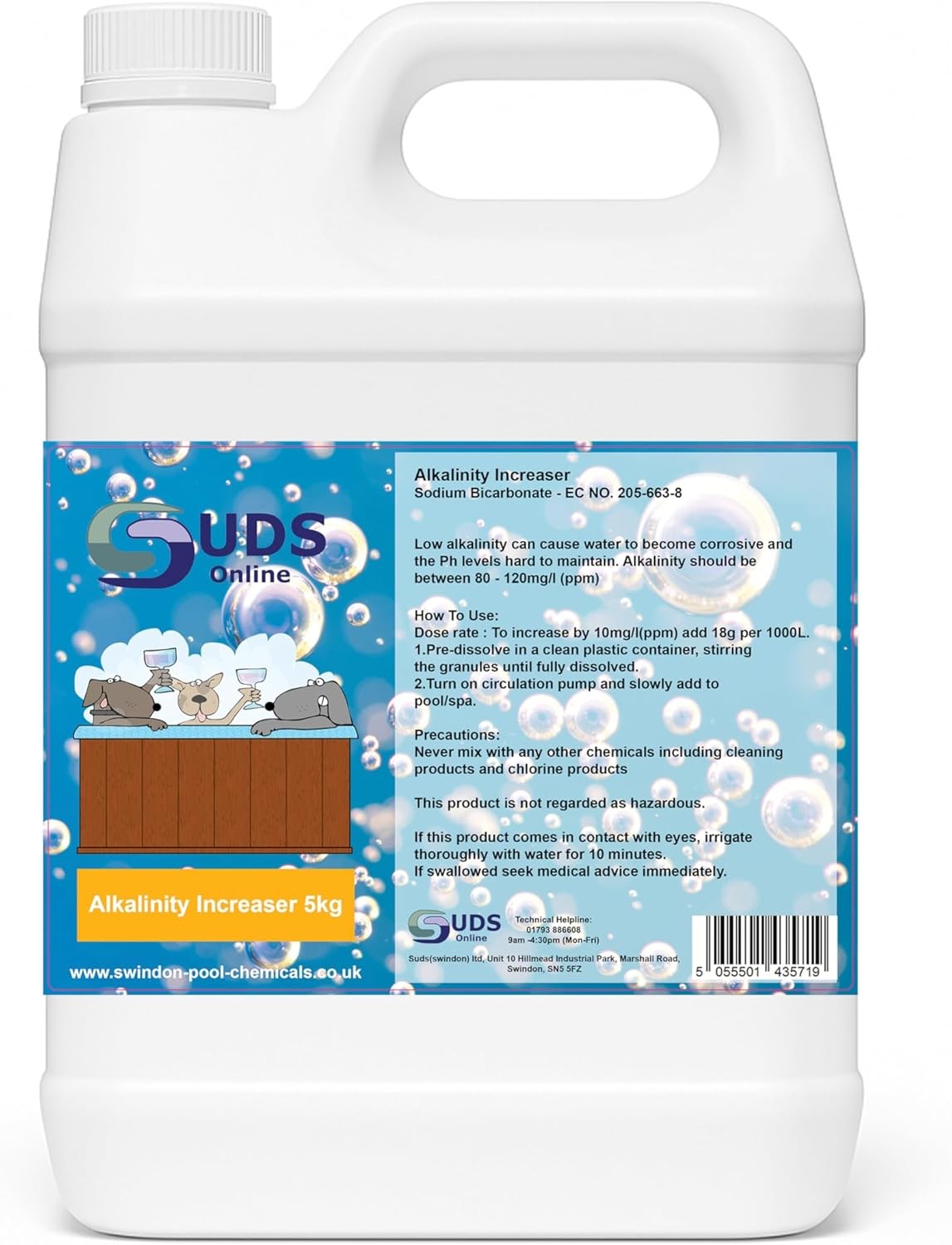 5KG TA Plus Total Alkalinity increaser raiser Hot Tub Spas swimming pool (Alkal