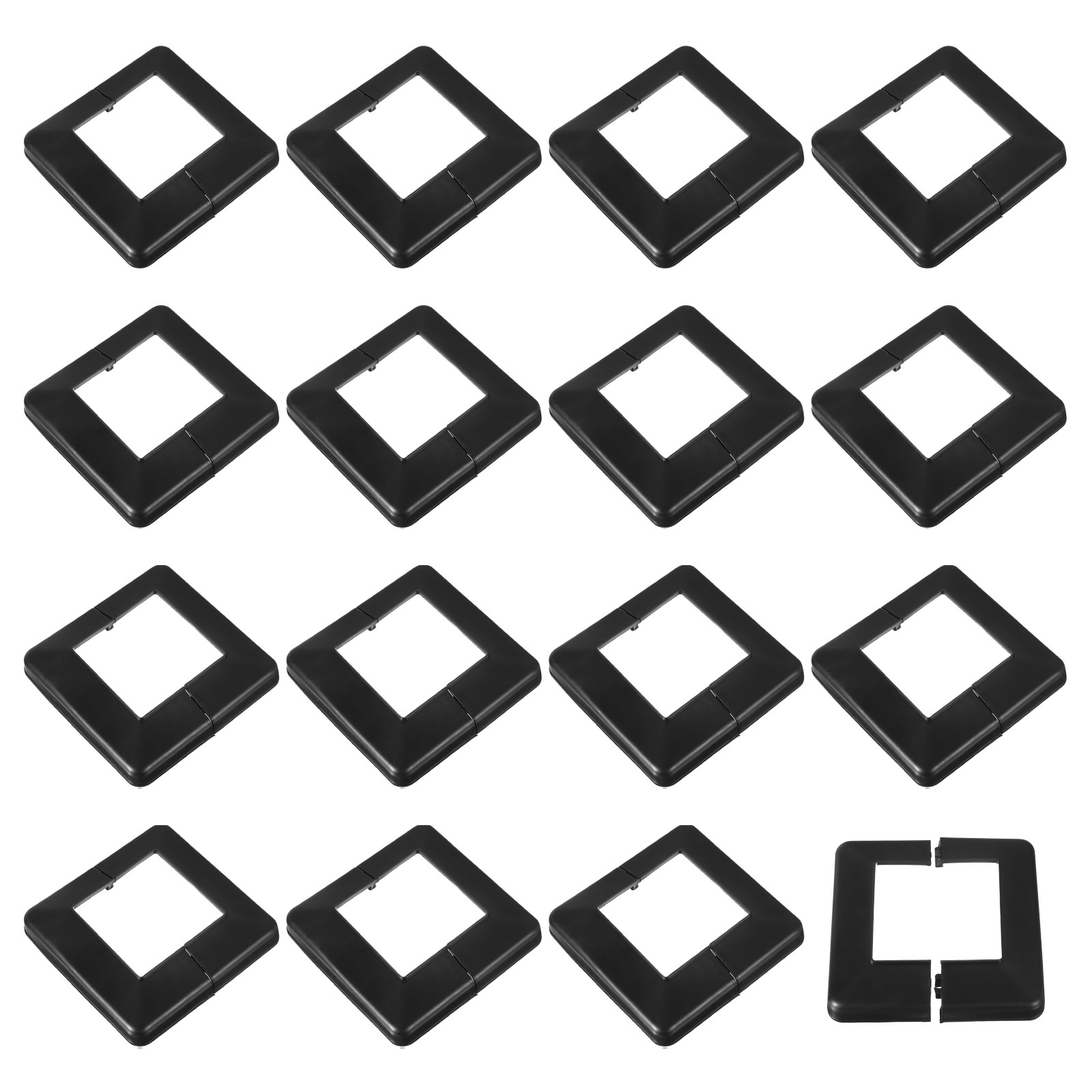 Post Skirt,16pcs 100x100mm Plastic Post Base Cover Trim Skirt,178x178mm(Overall)