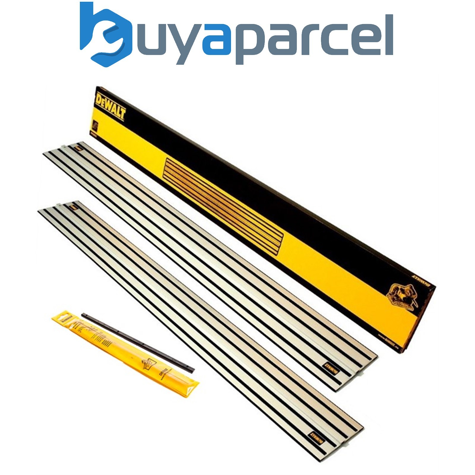 2 x DeWalt DWS5022 1.5m Guide Rail for DWS520 Plunge Saws & Connector