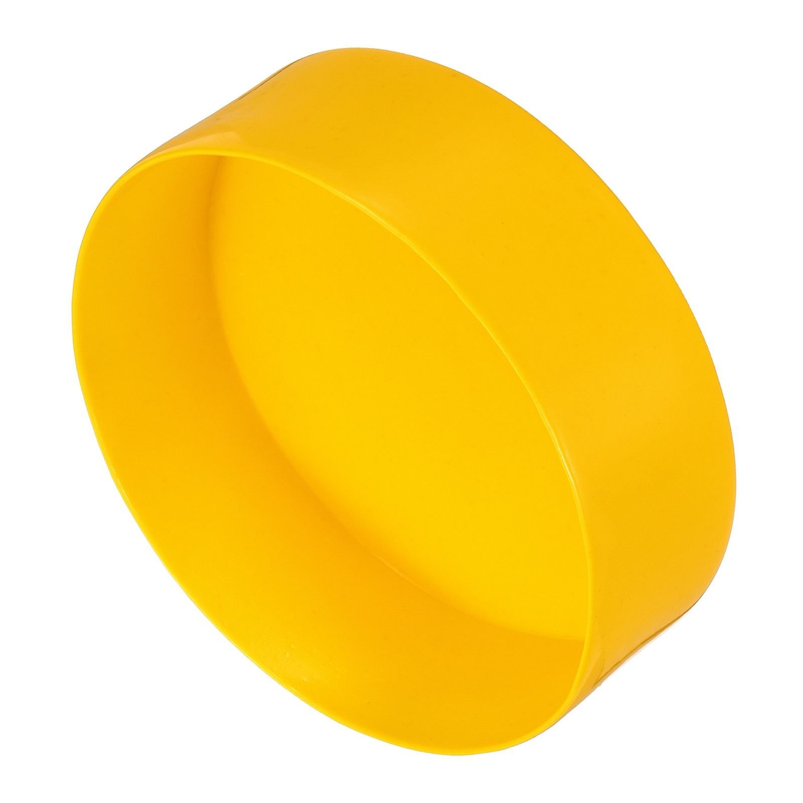 4pcs Rubber End Caps 160mm(6.3") End Cap Screw Thread Protectors Yellow