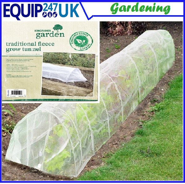 3 PACK FLEECE COVER GROW TUNNEL CLOCHE PLANT PROTECTION GARDEN ALLOTMENT VEG