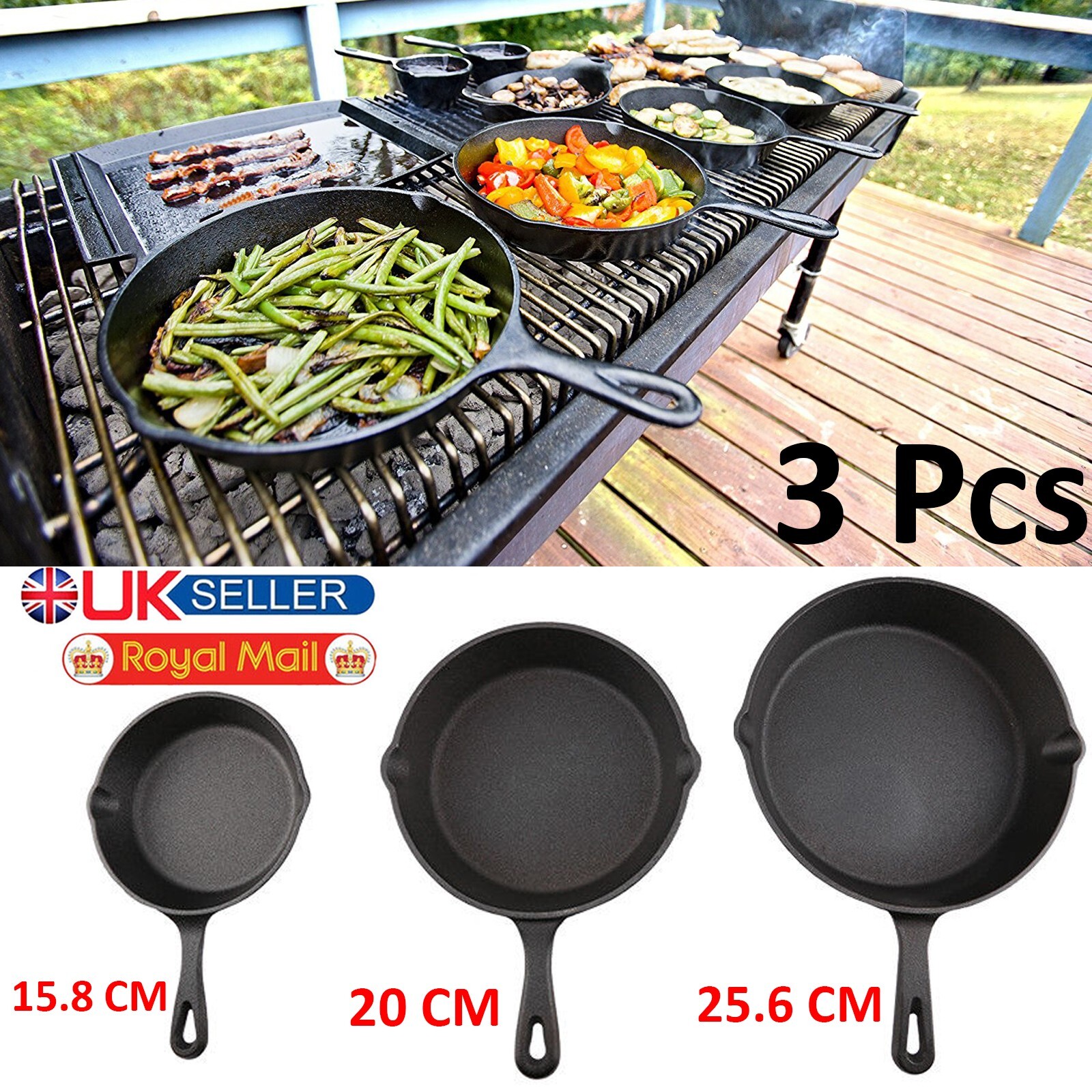 Non Stick Black Frying Pan Ceramic Marble Coated For Gas Electric Induction Hob
