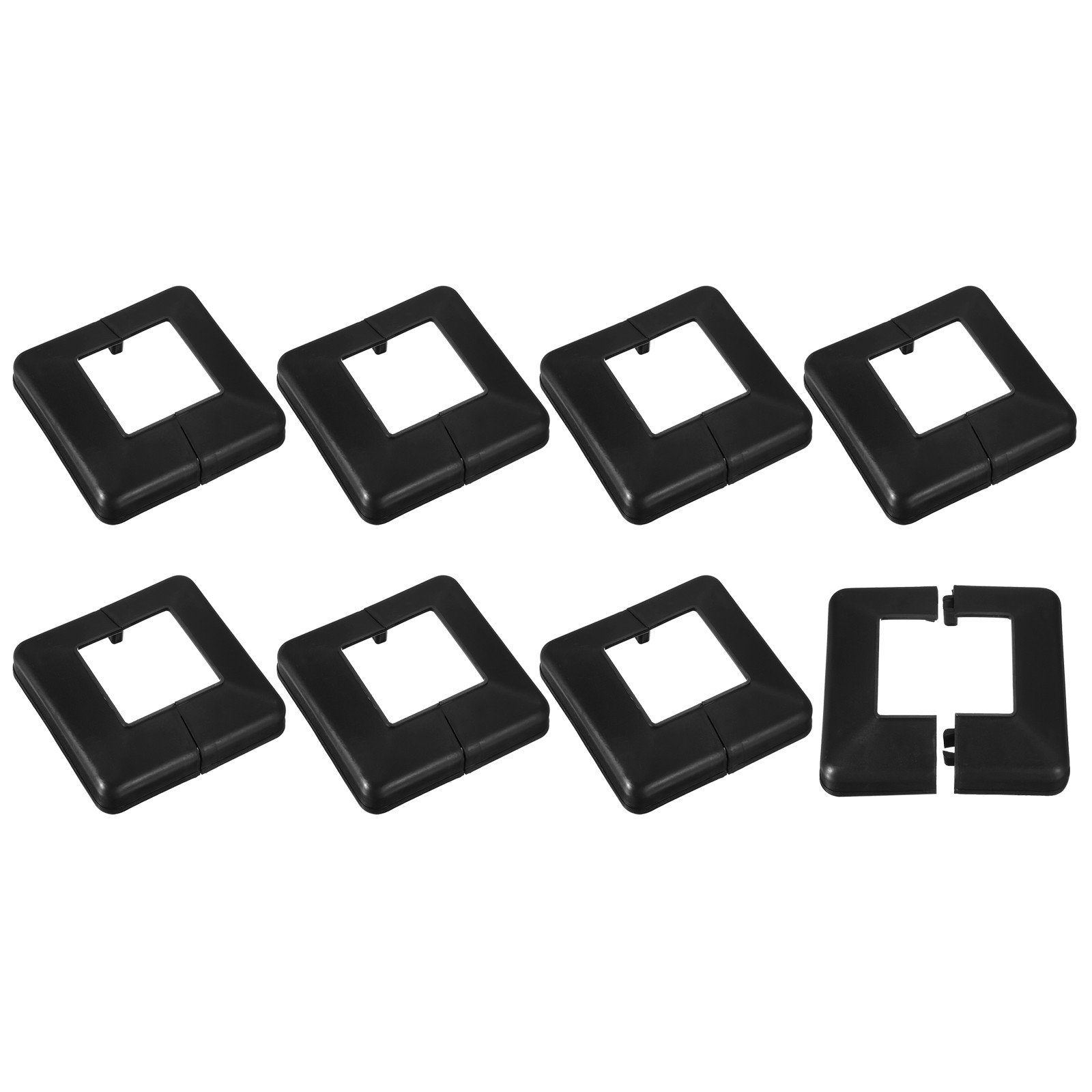 Post Skirt, 8pcs 60x60mm Plastic Post Base Cover Trim Skirt,120x120mm(Overall)