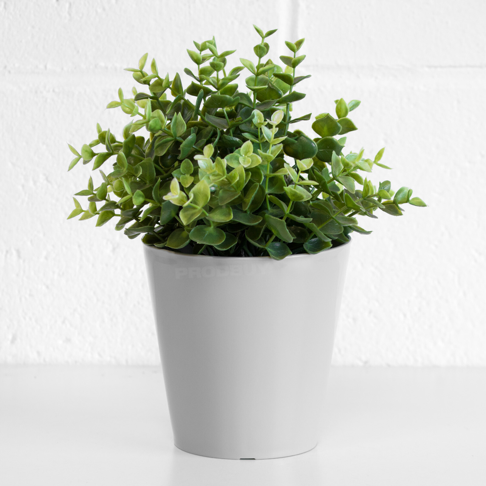 Set of 6 Small Grey Plastic Plant Pots 14cm Covers Planter Indoor House Garden