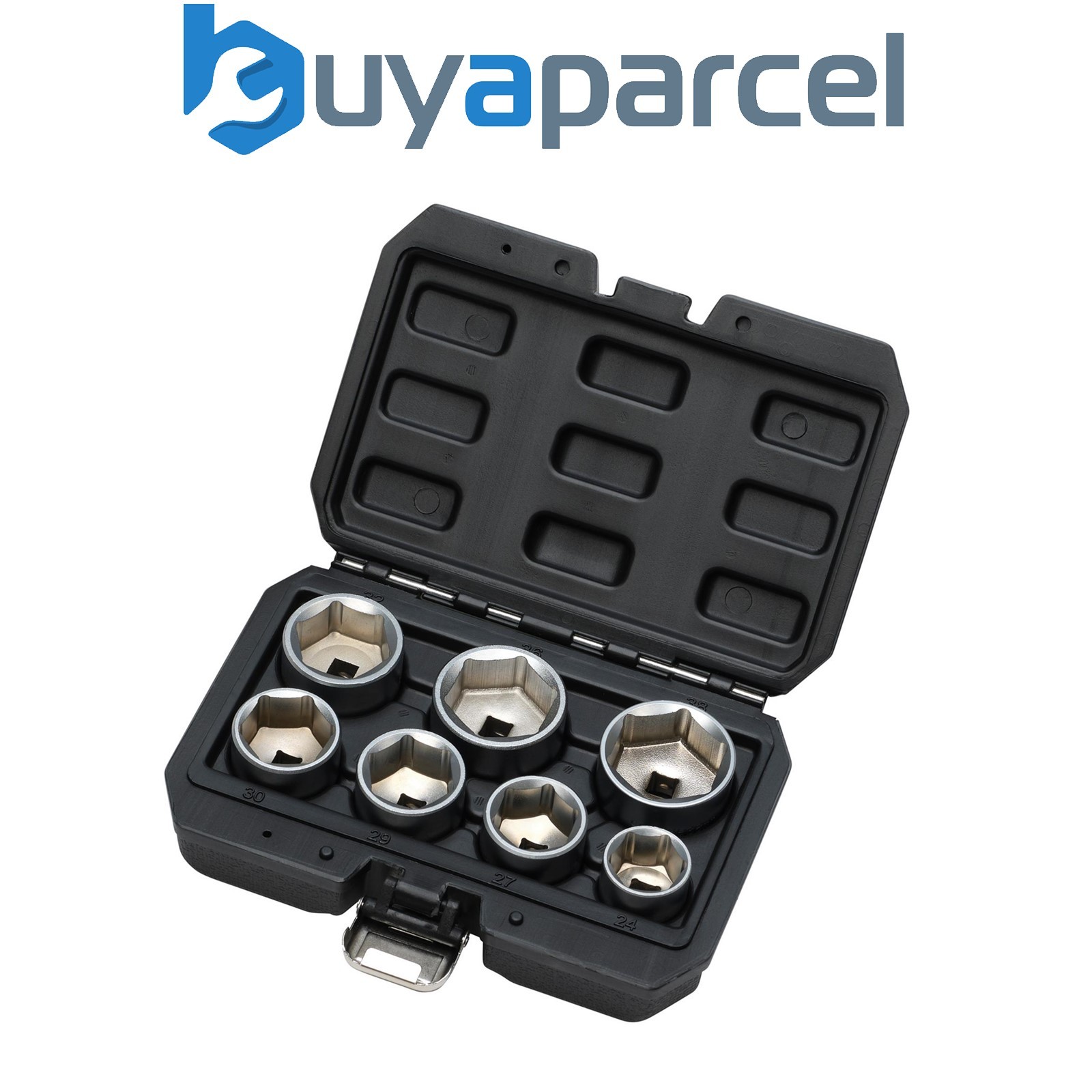 Draper 02747 Oil Filter Socket Set, 3/8" Sq. Dr. (7 Piece)