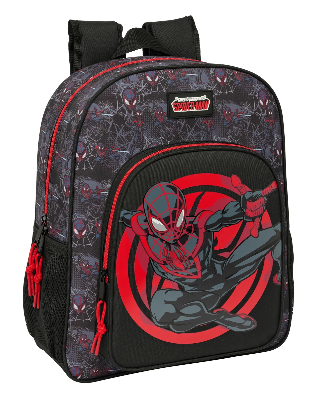 MILES MORALES – Children's School Backpack, Adaptable to Trolley, Ideal for Scho