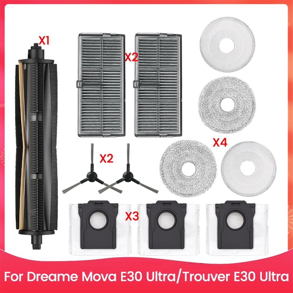 12PCS Brush Dust Bag Mop Cloth Kit for  E30 Ultra Trouver E30 Ultra3715
