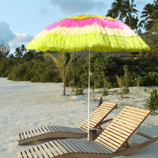 160CM Hawaiian Parasol Tilt Mechanism Height Extendable Multiple Colour