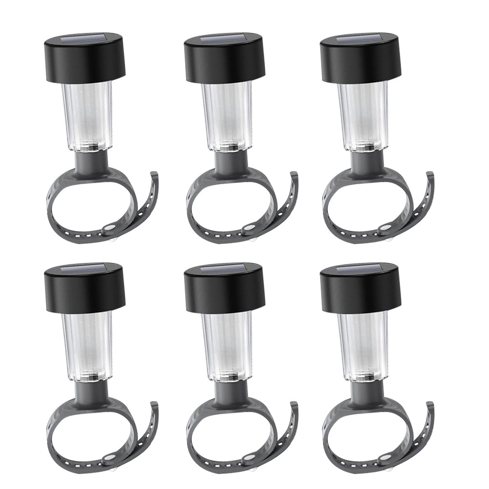 3X(6PCS Solar Pool Light LED for Swimming Pool Outdoor Pool Fence5715