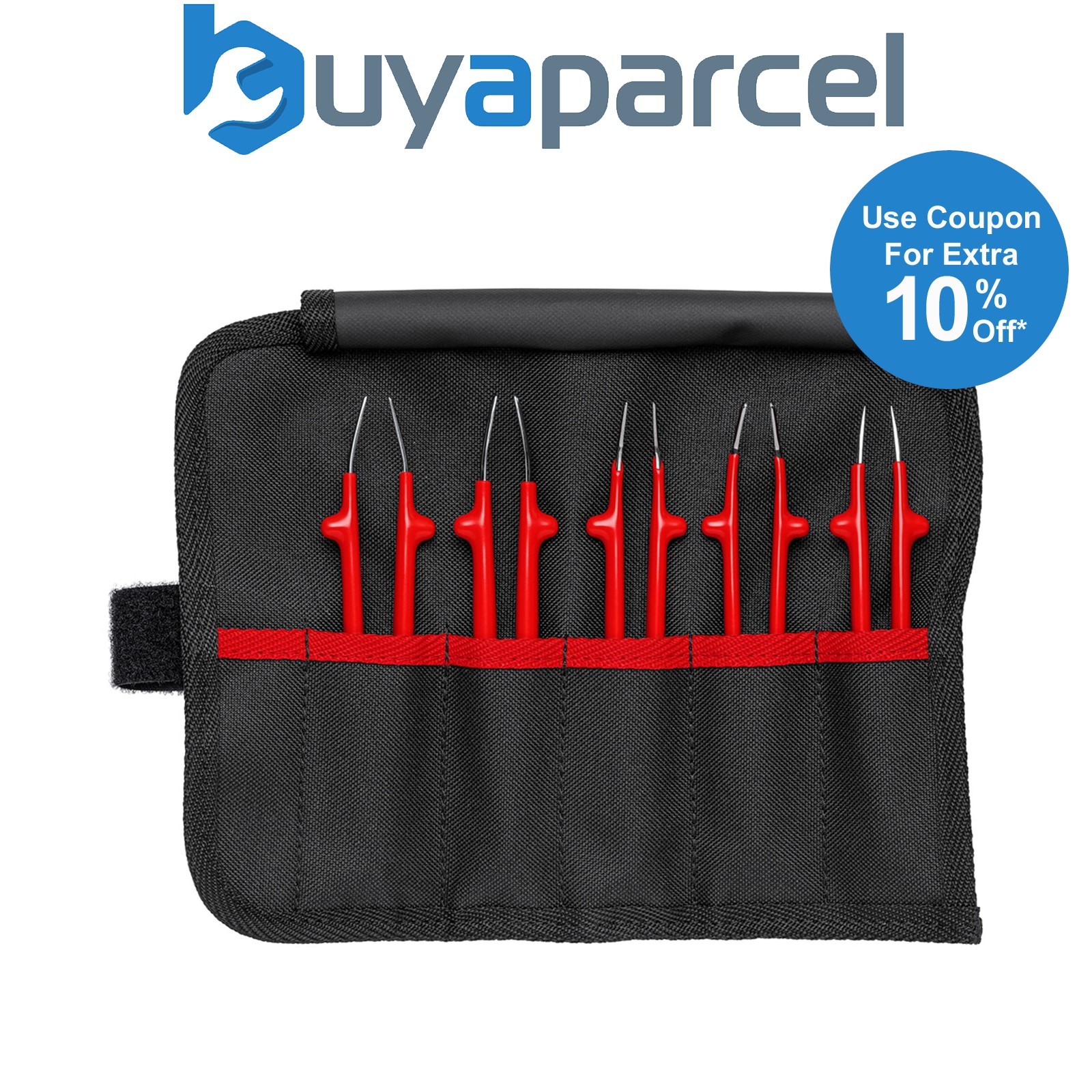 Draper 26100 KNIPEX 92 00 04 Universal Tweezers Set, Insulated, 5 parts