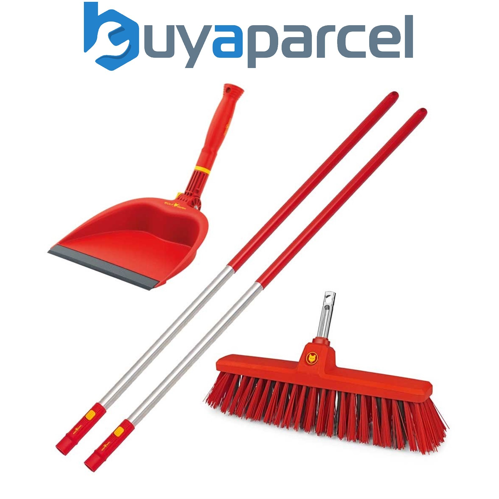 Wolf Garten Handle 120cm ZMI12 Garden Multi Change x 2 & SB400M Broom & Dustpan
