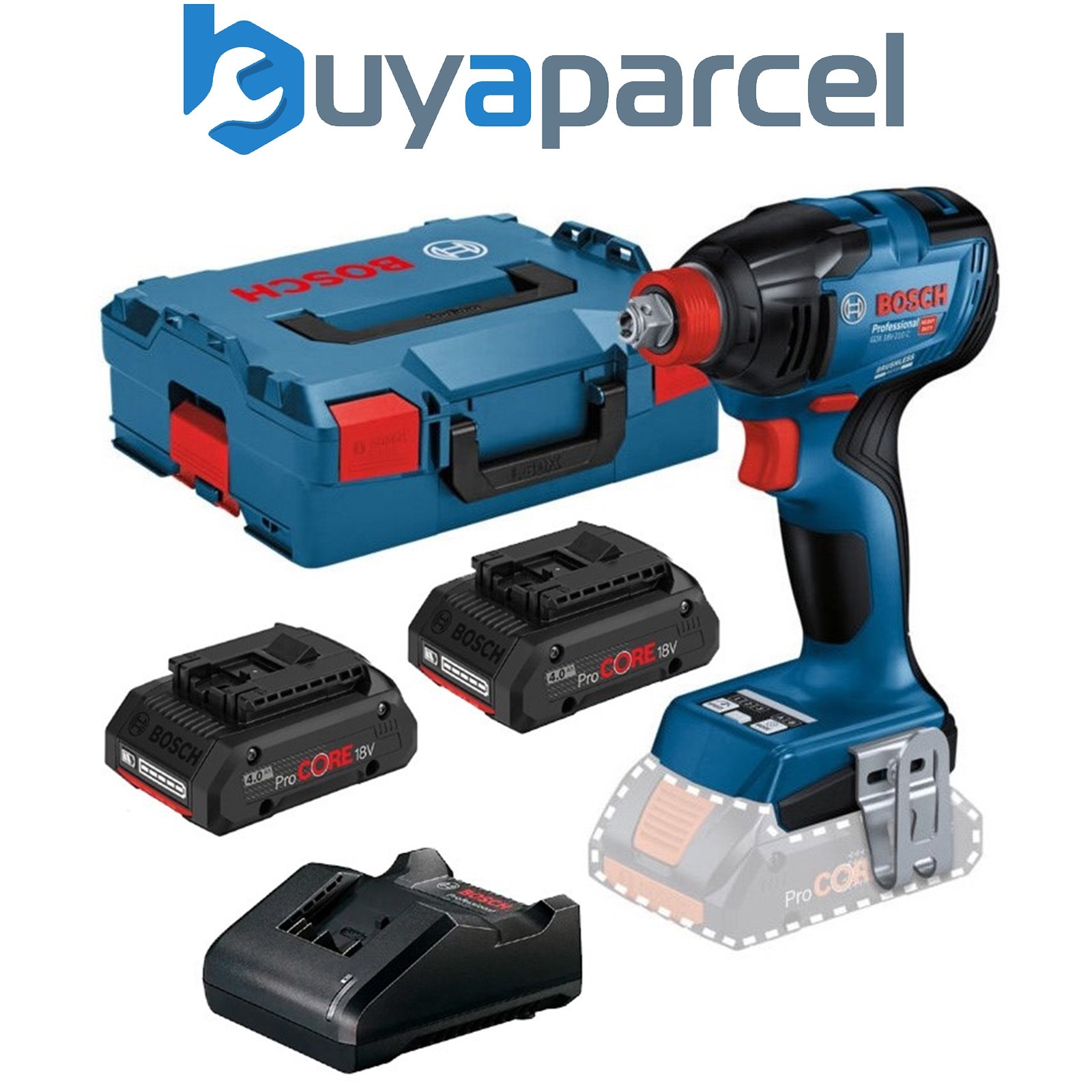 Bosch GDX18V-210 C 18V Impact Driver Wrench Brushless GDX18V210 + 4Ah Procore